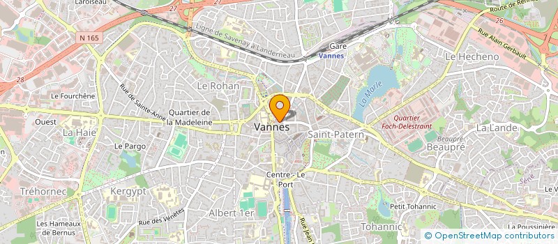 localisation de l'entreprise CAFE CERAMIQUE L'ENTRE-POTS VANNES à VANNES