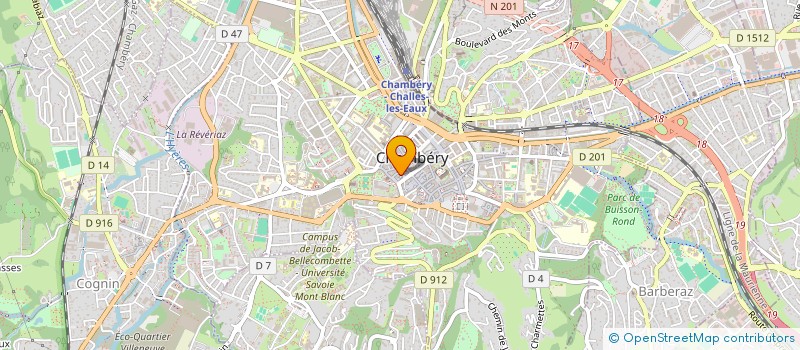 localisation de l'entreprise CAFE CHABERT à CHAMBERY
