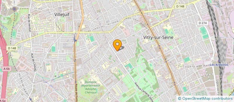 localisation de l'entreprise CAFE-CHOCOLAT-DISTRIBUTION à VITRY-SUR-SEINE