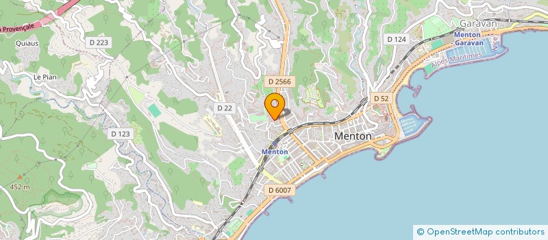 localisation de l'entreprise CAFE CIELO  MENTON