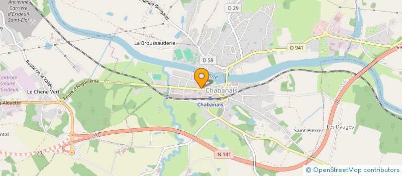 localisation de l'entreprise CAFE CLEMENCE à CHABANAIS
