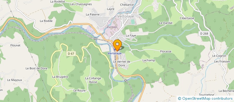 localisation de l'entreprise CAFE COMME CHEZ VOUS  VERTOLAYE