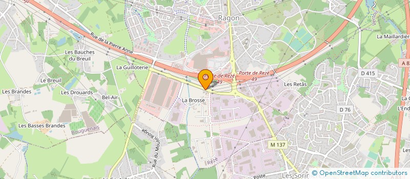 localisation de l'entreprise CAFE & COMPAGNIE  REZE