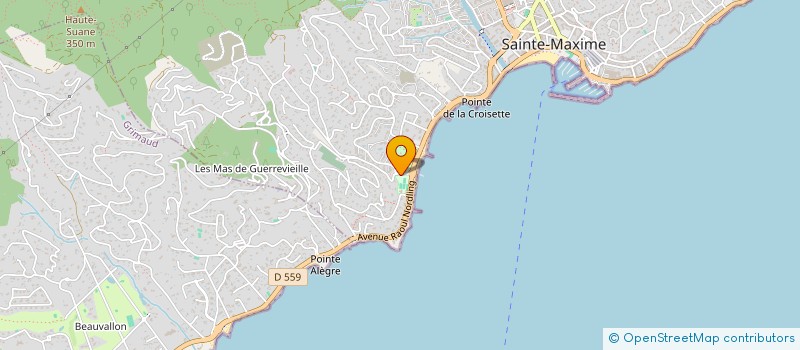 localisation de l'entreprise CAFE CROISETTE à SAINTE-MAXIME
