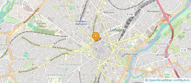 localisation de l'entreprise CAFE CULINAIRE à LIMOGES