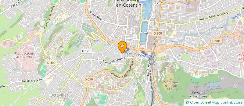 localisation de l'entreprise CAFE D'AFFAIRES  CHERBOURG-EN-COTENTIN