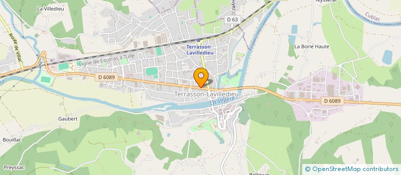 localisation de l'entreprise CAFE DE BORDEAUX  TERRASSON-LAVILLEDIEU