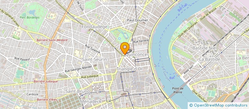 localisation de l'entreprise CAFE DE FRANCE à BORDEAUX