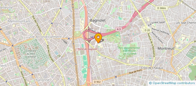 localisation de l'entreprise CAFE DE L'ALTERNATIVE CITOYENNE à BAGNOLET