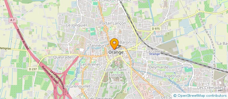 localisation de l'entreprise CAFE DE L'ARCHE  ORANGE