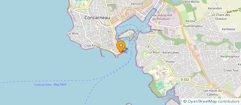 localisation de l'entreprise CAFE DE L'ATLANTIC  CONCARNEAU