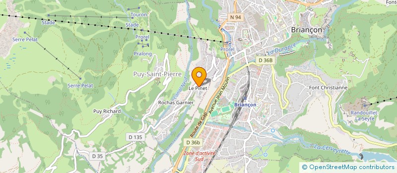 localisation de l'entreprise CAFE DE L'EAU à MONTGENEVRE