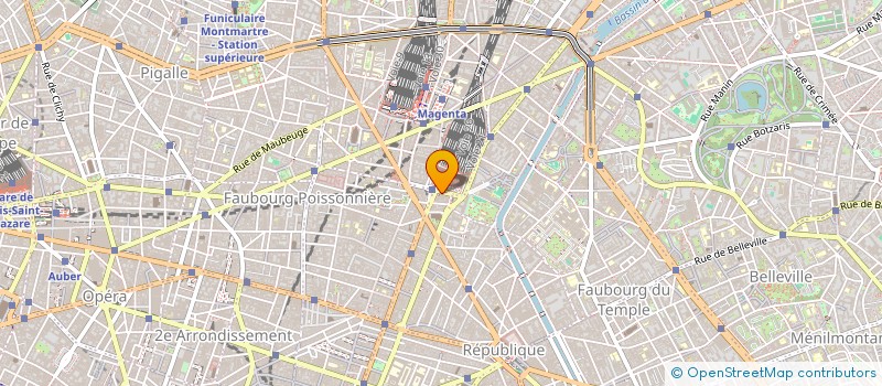 localisation de l'entreprise CAFE DE L EST  PARIS