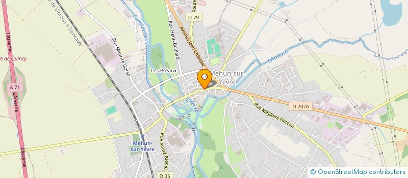 localisation de l'entreprise CAFE DE L'HORLOGE  MEHUN-SUR-YEVRE