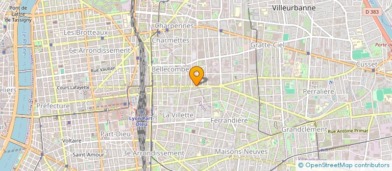 localisation de l'entreprise CAFE DE L'INDUSTRIE  LYON