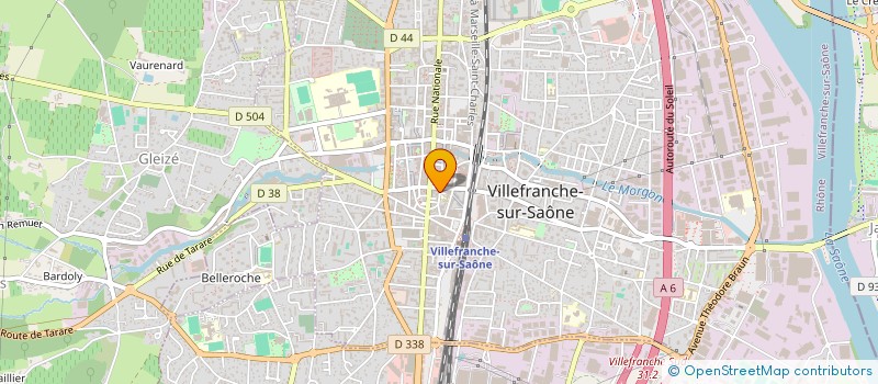 localisation de l'entreprise CAFE DE L'ORIENT à VILLEFRANCHE-SUR-SAONE