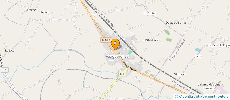 localisation de l'entreprise CAFE DE L'UNION  FAUGUEROLLES