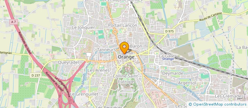 localisation de l'entreprise CAFE DE L UNIVERS  ORANGE