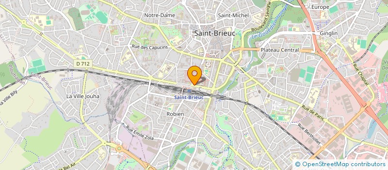localisation de l'entreprise CAFE DE LA GARE à SAINT-BRIEUC