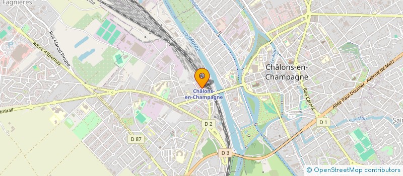 localisation de l'entreprise CAFE DE LA GARE  CHALONS-EN-CHAMPAGNE