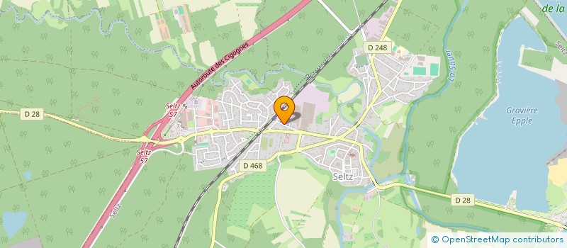 localisation de l'entreprise CAFE DE LA GARE  SELTZ
