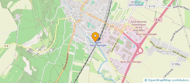 localisation de l'entreprise CAFE DE LA GARE à NUITS-SAINT-GEORGES