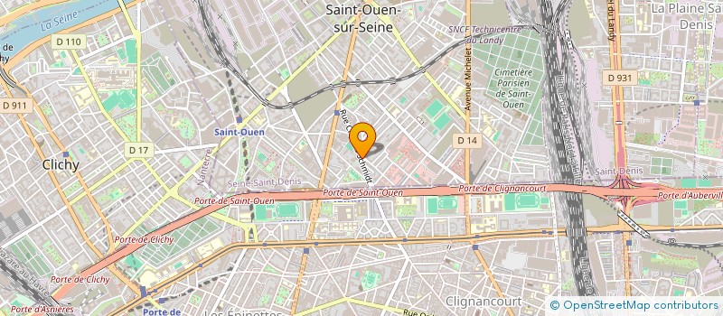 localisation de l'entreprise CAFE DE LA GRILLE à SAINT-OUEN-SUR-SEINE