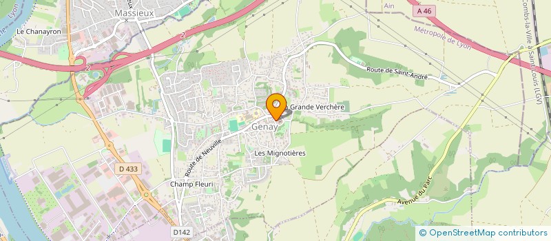 localisation de l'entreprise CAFE DE LA HALLE  GENAY