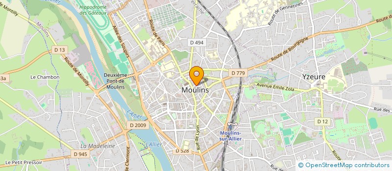 localisation de l'entreprise CAFE DE LA MAIRIE à MOULINS