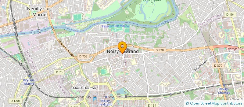 localisation de l'entreprise CAFE DE LA MAIRIE à NOISY-LE-GRAND