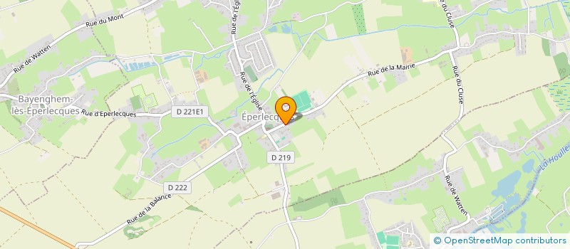 localisation de l'entreprise CAFE DE LA MAIRIE  EPERLECQUES