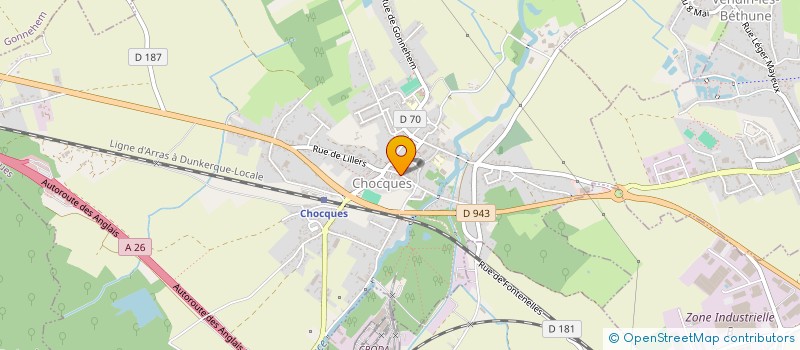 localisation de l'entreprise CAFE DE LA MAIRIE  CHOCQUES