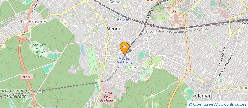 localisation de l'entreprise CAFE DE LA PAIX à MEUDON