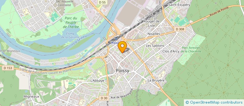 localisation de l'entreprise CAFE DE LA PAIX à POISSY