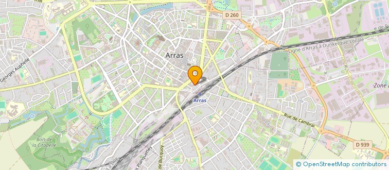 localisation de l'entreprise CAFE DE LA PAIX ARRAS à ARRAS