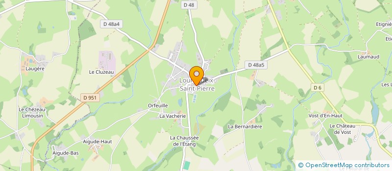 localisation de l'entreprise CAFE DE LA PLACE à LOURDOUEIX-SAINT-PIERRE