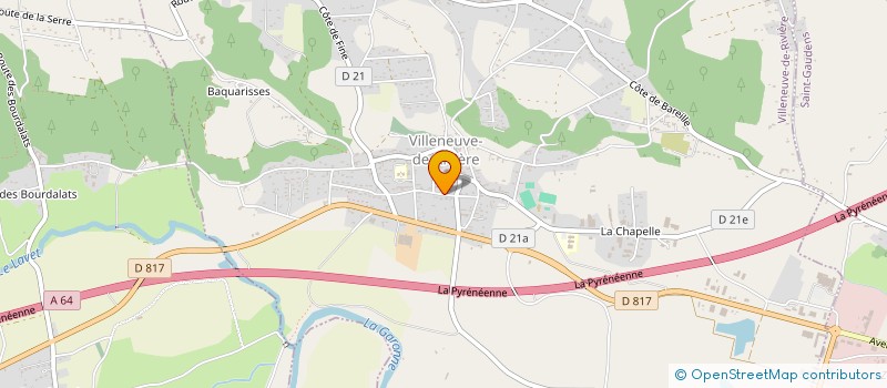 localisation de l'entreprise CAFE DE LA PLACE  LABARTHE-INARD