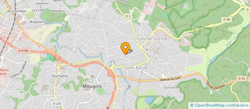 localisation de l'entreprise CAFE DE LA PLACE  MOUGINS