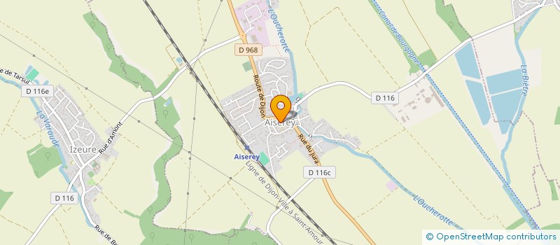 localisation de l'entreprise CAFE DE LA PLACE  AISEREY