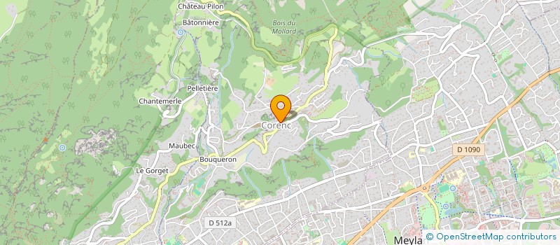 localisation de l'entreprise CAFE DE LA PLACE DE CORENC  CORENC