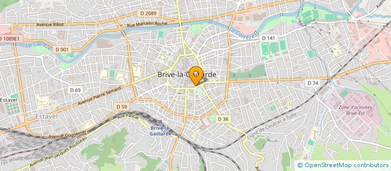 localisation de l'entreprise CAFE DE LA POSTE à BRIVE-LA-GAILLARDE