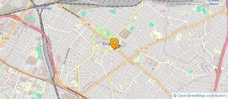 localisation de l'entreprise CAFE DE LA POSTE  DRANCY