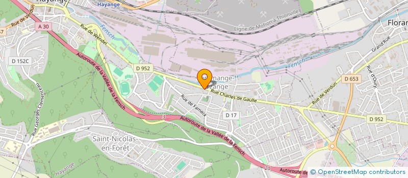 localisation de l'entreprise CAFE DE LA POSTE  SEREMANGE-ERZANGE