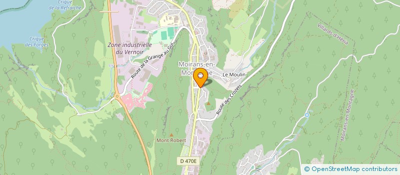 localisation de l'entreprise CAFE DE LA POSTE  MOIRANS-EN-MONTAGNE