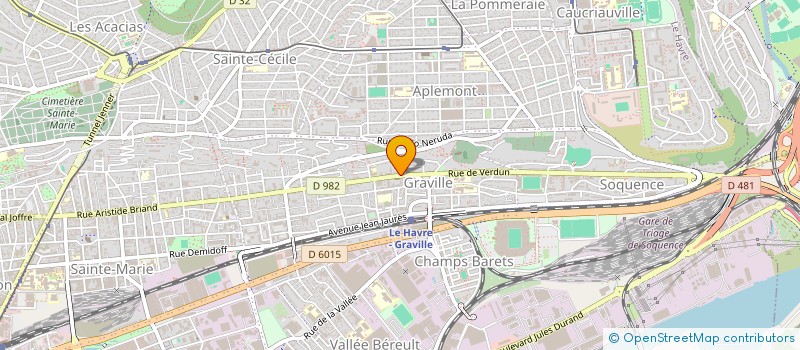 localisation de l'entreprise CAFE DE LA POSTE II à LE HAVRE