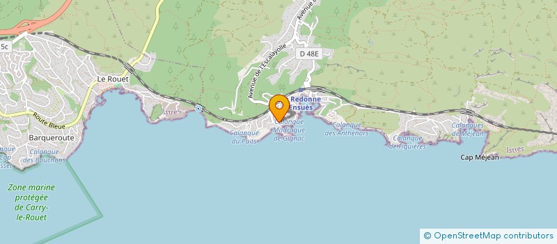 localisation de l'entreprise CAFE DE LA TRANSITION ECOLOGIQUE ET SOLIDAIRE DE LA COTE BLEUE  ENSUES-LA-REDONNE