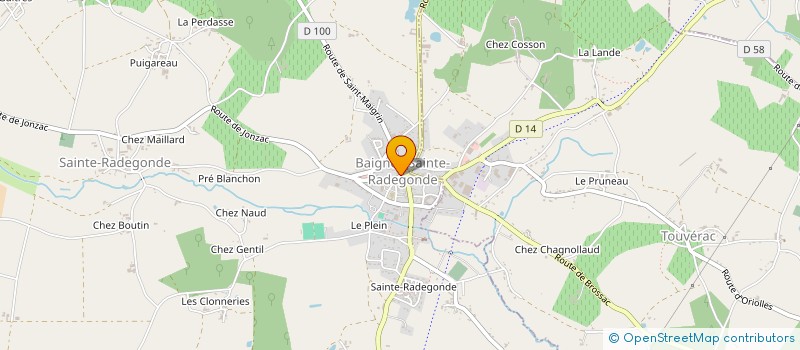 localisation de l'entreprise CAFE DE PARIS  BAIGNES-SAINTE-RADEGONDE