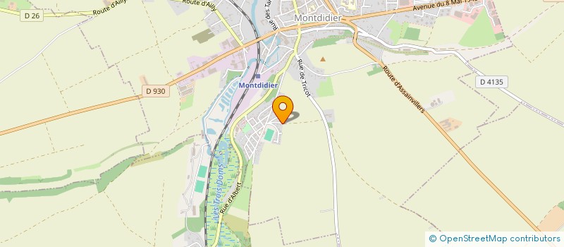localisation de l'entreprise CAFE DE PARIS à MONTDIDIER
