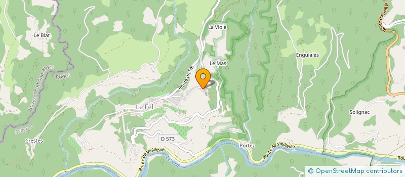 localisation de l'entreprise CAFE DE ROUSSY - LE NID  LE FEL