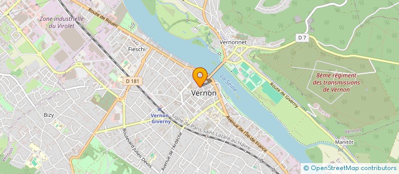 localisation de l'entreprise CAFE DE VERNON  VERNON